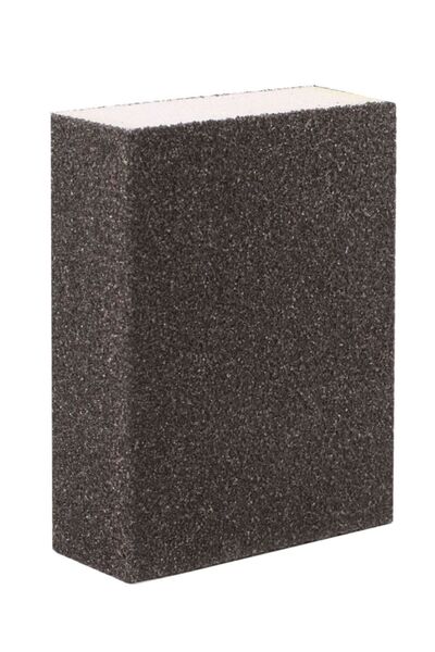 Badem10 Sünger Zımpara (120 KUM) Ahşap Mobilya Çelik Metal Tencere Tava Hobi Takoz El Zımparası Islak Kuru