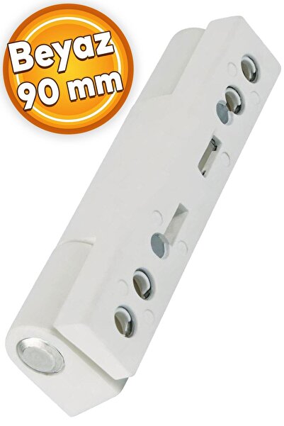 Badem10 Pvc Pimapen Pencere Kapı Menteşesi 90 Mm Sac Destekli Beyaz Menteşe
