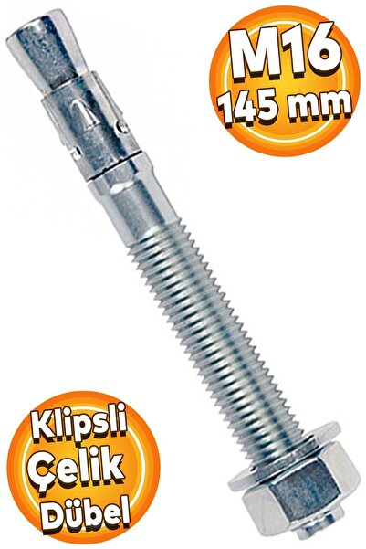 Badem10 Klipsli Çelik Dübel M16x145 Mm