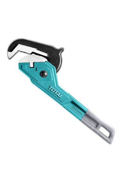 TOTAL 10'' Spanner - 3.8 cm Mouth, 25 cm Length, Screeched Removal and Clamping Holding