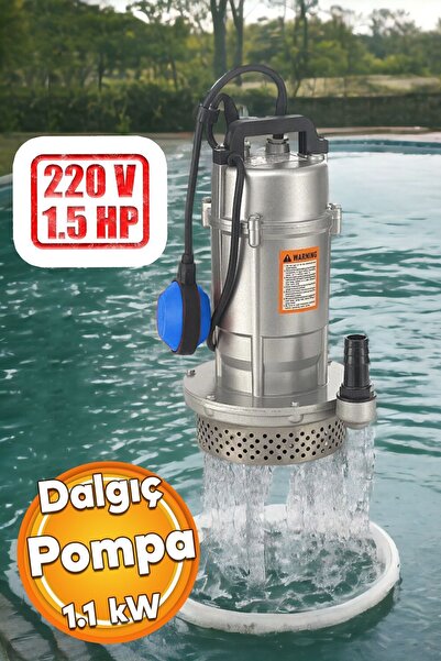Rainpump Temiz Dalgıç Su Pompası Alüminyum Gövdeli 1.5 Hp Tip 1.1 Kw Monofaze...