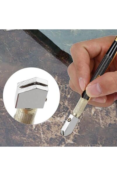 Badem10 Glass Cutter Diamond Oiled 178 mm Professional Cutter THT561781 Diamond Glass Cutting Wheel Kit