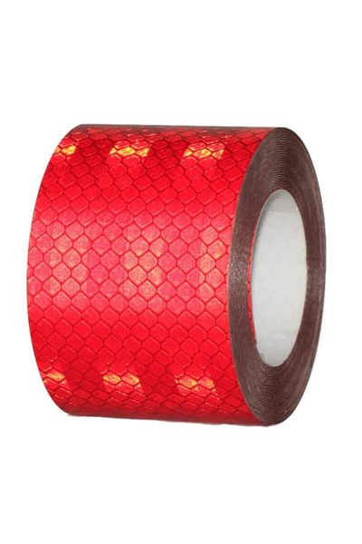 Mfk 46 Mt Reflective Vehicle Strip Tape - 10 Cm Red Highlighter Warning Tape