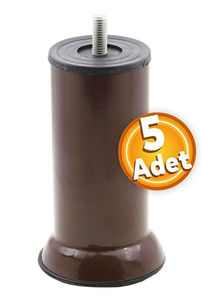 Badem10 Mobilya Kanepe Baza Yatak Koltuk Destek Yükseltme Ayağı M8 Kahve Meta...