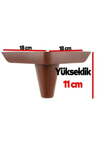Badem10 Set de 20 de mobilier de lux Aspen Canapea Canapea Unitate TV Suport picior 11 cm Model din lemn