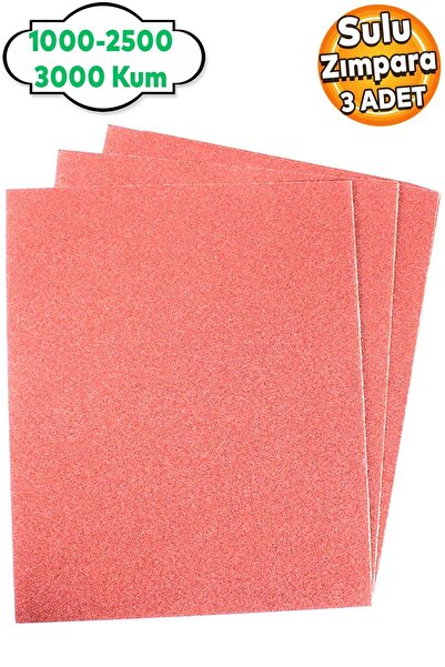 Badem10 Far Temizleme Ince Kalın Kağıt El Su Zımparası Kağıdı Araç Parlatma Seti 1000-2500-3000 Kum (3 ADET)