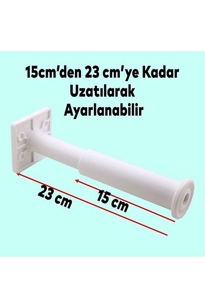 Badem10 Picioare de susținere reglabile Mobilier Canapea Fotoliu Booster Reglabile 15 Cm Picioare de ridicare albe