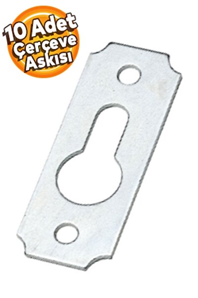 Badem10 Tablo Çerçeve Askısı Düz Çerçeve Takma Aparatı 10 Adet