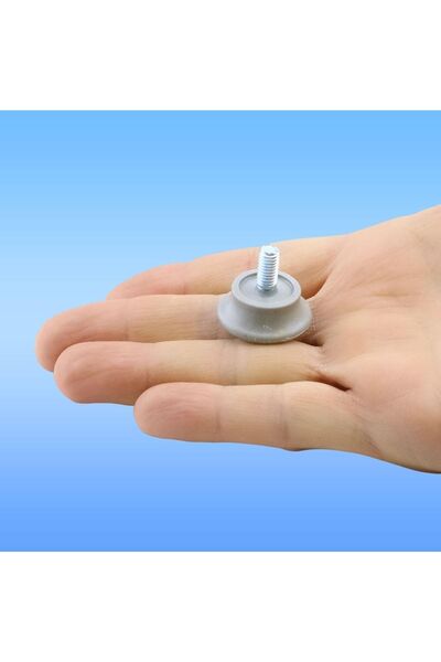 Badem10 Bingo Rotil Ayakları M6 Civatalı Mm Gri Profil Ayağı 2.5 Cm (10 ADET)