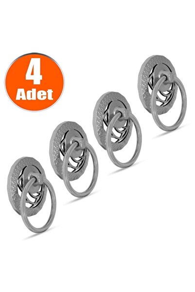 Badem10 Металеві хромовані кільця-ручки - кухонні шухляди, шафи з кришками, м...