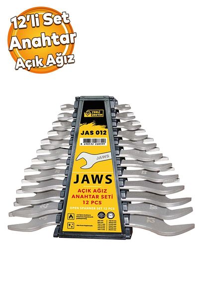 Badem10 Bolt Clamping Disassembly Open Mouth Wrench Set 12 Pieces JAS012 Combined Two Mouth Short Long Large Small