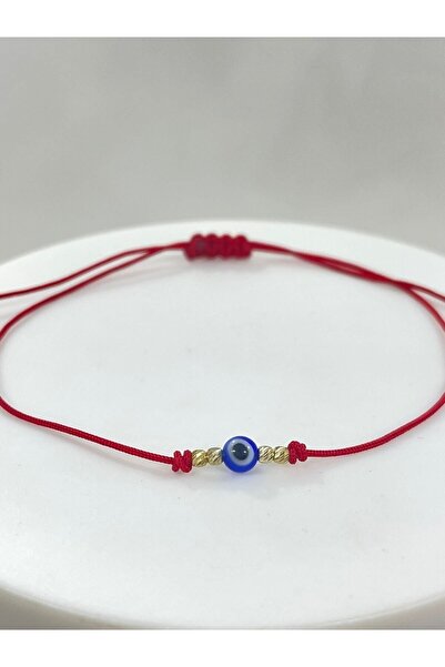Hakan Alyans 14 Ayar Altın Küçük Toplu Kırmızı Ipli Bileklik Ile Şans Ve Zara...