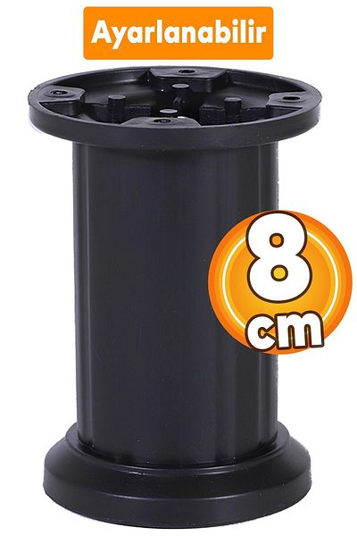 Badem10 Venus 8 Cm Negru Dulap Mobilier Bancă - Fotoliu și Canapea Puf