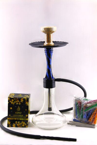 GökkuşağıTicaret Epoksi Kaplama Tasarım Nargile Takımı  1 Kg  Kömür +Rock Star + Folyo +Soft Marpuç