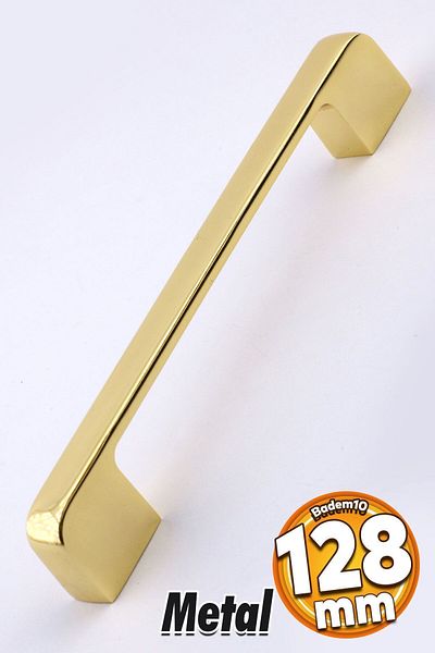 Badem10 Dulap sertar metalic cu mâner Arel 128 mm albastru/auriu