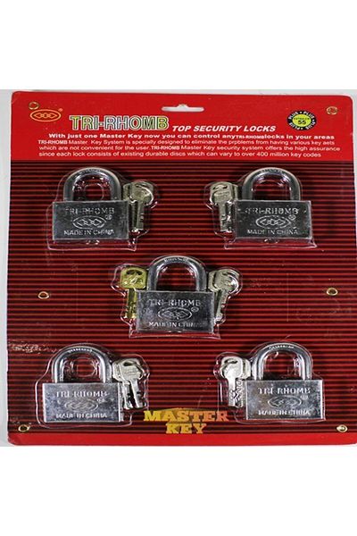 Master Padlock Set 5 Pieces