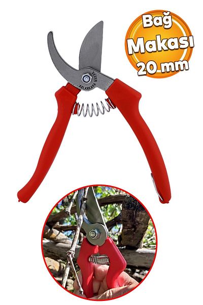 Badem10 Branch Pruning Cutting Vineyard Scissors Garden Plant Flower Rose Tree Grape Sprout Stick Chopstick Knife Scissors 20 mm