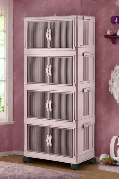 Badem10 Çok Amaçlı Katlanır Portatif Istiflenebilir Düzenleyici Organizer Mutfak Dolapları Dolabı Pudra