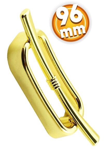 Badem10 (SERT PLASTİK) Küçük Zümre Mobilya Mutfak Çekmece Dolap Dolabı (96 MM) Gold Kulpu Kulbu Kulpları