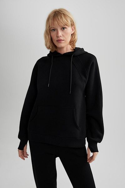 DeFacto Oversize Hooded Thick Sports Sweatshirt - B0415ax23au