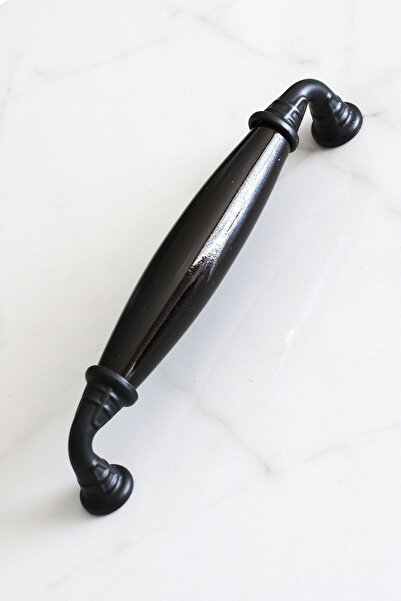 Badem10 Real Porcelain (Premium) Black 96 mm Furniture Kitchen Drawer Cabinet Door Cabinet Handle Handle Handles