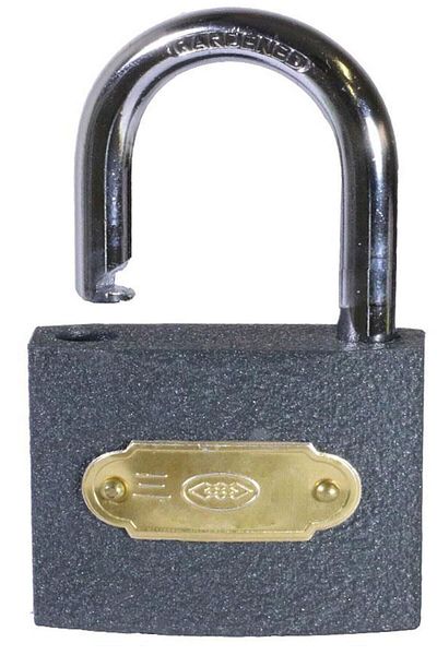 Badem10 Padlock Short Hook Gray 50 Mm 3 Keys