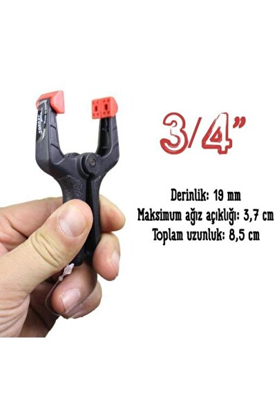 Topart Ta90000 Yaylı Kıskaç Mandal Tip 3/4" 19 Mm