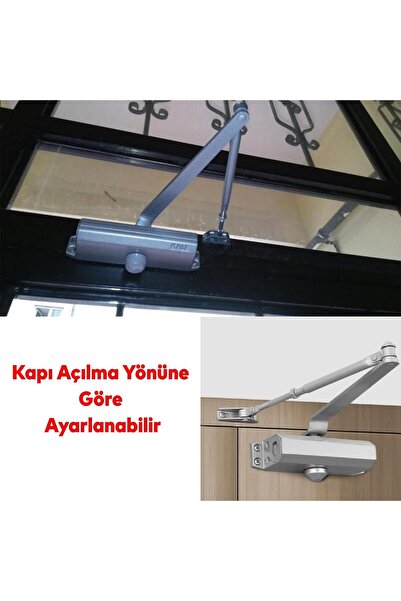 Badem10 Çelik Kapı Hidroliği Kapı Durdurucu Yavaşlatıcı Yayı No: 3 Kapasite 40-65 Kilogram Gümüş Renk