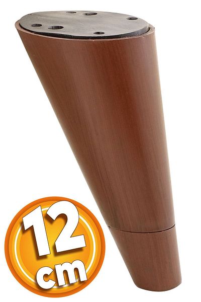 Badem10 Mobilier de lux conic Canapea Noptiera Noptiera Picioare 12 Cm Maro Picioare de bază