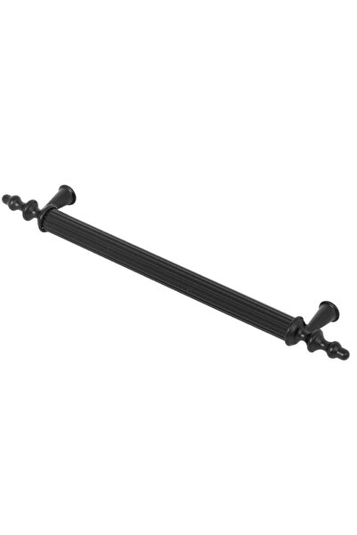 Badem10 Ovacık (160 MM - 16 CM) Metal Mat Siyah Mobilya Mutfak Çekmece Dolap Dolabı Kulpu Kulbu Kulpları
