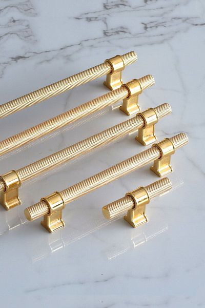 Badem10 Hisar Gold Metal 160 mm Mobilier zimțat Bucătărie Sertar Dulap Dulap Mâner Mâner