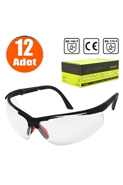 Badem10 Iş Güvenlik Güvenliği Gözlüğü Deney Koruyucu Silikonlu Gözlük S600 Şe...