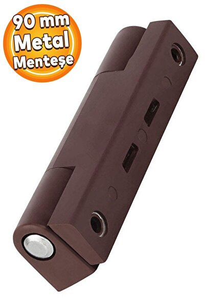 Badem10 Pvc Pimapen Kapı Pencere Menteşesi Metal 90 Mm Koyu Kahverengi - Mobi...