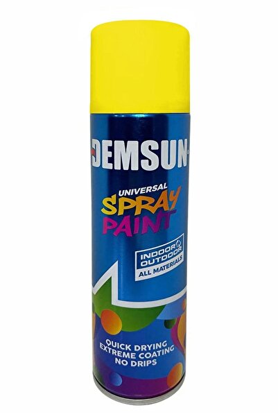 DEMSUN Akrilik Efektli Sprey Boya Taksi Sarısı 200 ml Ral1003