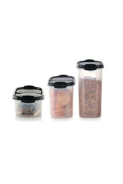Tupperware Oval Set of 3 Dry Food Storage Container 500-11-17 Syh Hsgl