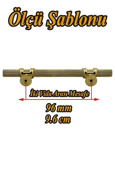 Badem10 Emir (PREMIUM) Aur 96 Mm - 9,6 Cm Mobilier Metal Sertar Bucătărie Dulap Dulap Mânere Mâner Mâner