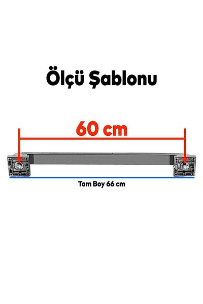 Badem10 Mâner de tragere pentru ușă glisantă Bersel Mâner de prindere Mâner de ușă din oțel Mâner satinat 60 cm