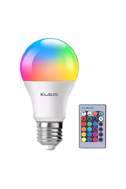Badem10 Klaus Renk Değiştirebilen Uzaktan Kumandalı Rgb Led Lamba 9w