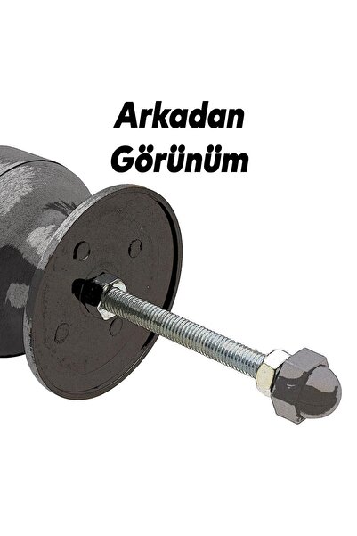 Badem10 Kestila Nikel Saten Kapı Tokmağı Topuzu Kolu Metal Tokmak - Kapı Kulpu