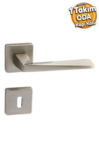 Badem10 1 set Vista satinat mâner ușii camerei rozetă glisantă mâner compatibil conexiune