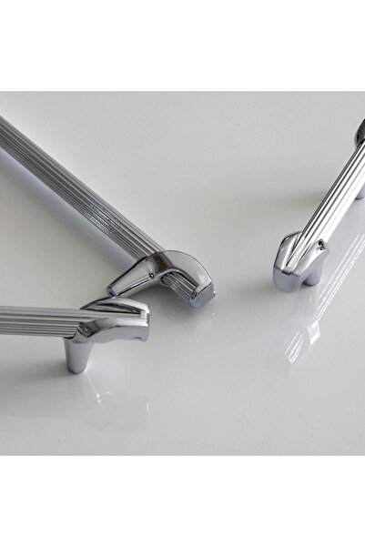 Badem10 Duru Premium 64 mm Metal Metal Furniture Kitchen Drawer Cabinet Chrome Color