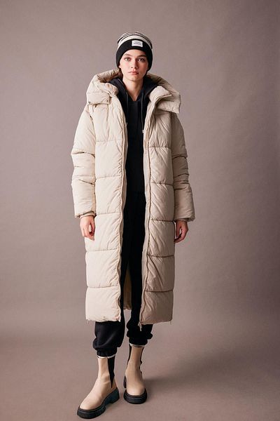 DeFacto Langer Pufferjacke-Parka – wasserdicht und mit Kapuze A4106ax23cw