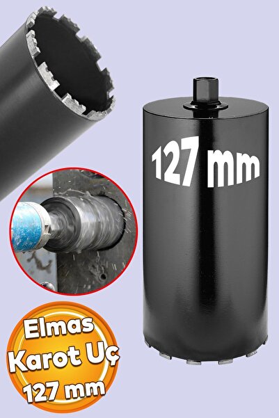 Badem10 Elmas Karot Ucu 127 mm Shun Beton Zemin Duvar Delme Delik Açma Panç A...