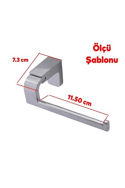 Badem10 Συσκευή θήκης χαρτιού υγείας Εξωτερική βάση χαρτιού τουαλέτας Θήκη για πετσέτες από ανοξείδωτο μέταλλο Στιβαρή βίδα Χρώμα Chrome