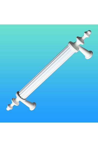 Badem10 Erciyes Sertar de bucătărie Capac metalic Bețișoare albe (96 MM-9,6 CM)