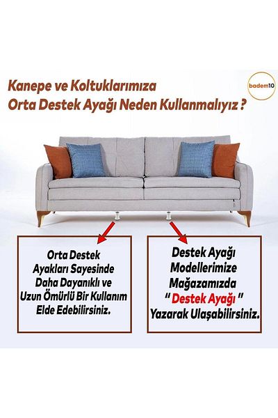 Badem10 Dulap Baza Canapea Mobilier Suport Picior Metal Dinți Fini Surub Metric 8 Alb 10 Cm 12buc