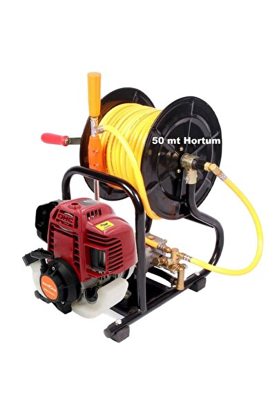 GARDENPRO GP-900/4T Makaralı 4 Zamanlı İlaçlama Makinesi 50 Mt Hortum