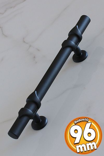 Badem10 Spade (PREMIUM) Metal negru 96 mm-9,6 cm Mobilier Bucătărie Sertar Dulap Dulap Mânere Mâner