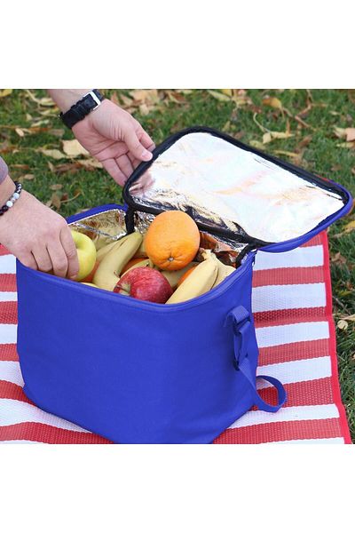 Badem10 Thermos Bag 15 Lt Thermo Picnic Camping Cold Hot Thermal Insulated Food Carry Bag Blue
