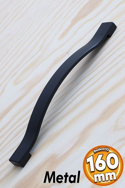 Badem10 Sertar Bucătărie Akasya 160 Mm Metal Negru 4 Minute Închidere Sunet